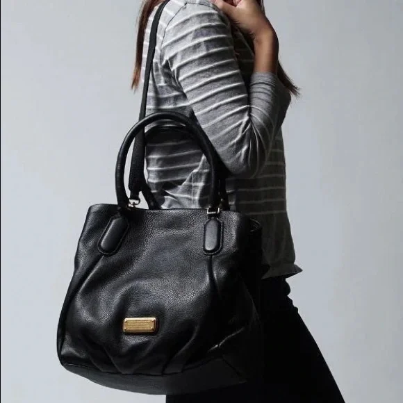 Black Leather Purse Marc Jacobs Fran Q Bag Marc By Marc Jacobs